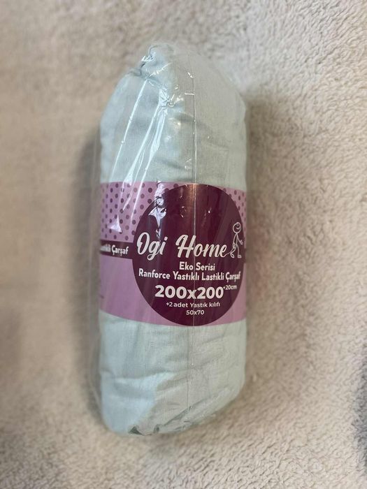 Чарлшаф с ластик+2бр калъфки