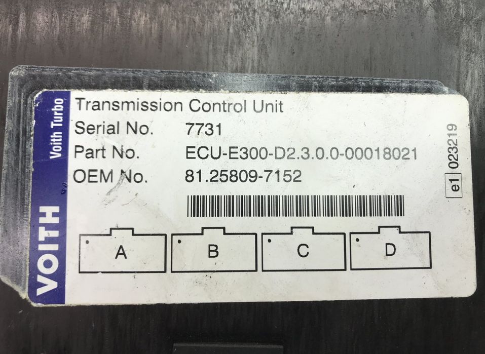 81258097152 Unitatea de control a cutiei de viteze VOITH MAN