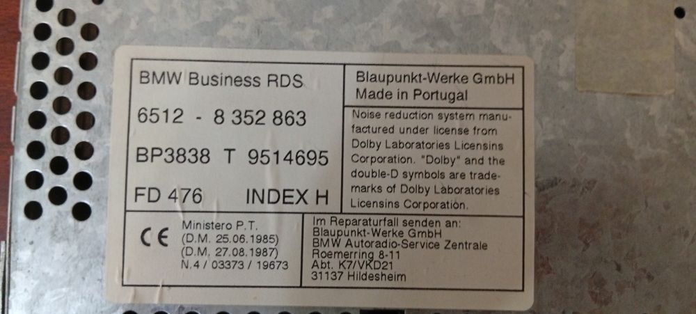 Автомагнитола BMW