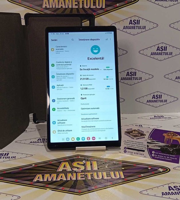 Asii Amanetului - SAMSUNG GALAXY TAB A7 LITE + Husa inclusa , Aspesct 9 /10