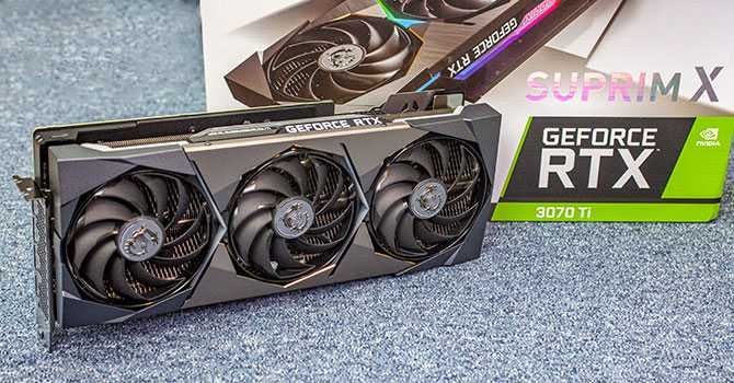 MSI GeForce RTX 3070 Ti SUPRIM X 8GB в идеальном состоянии