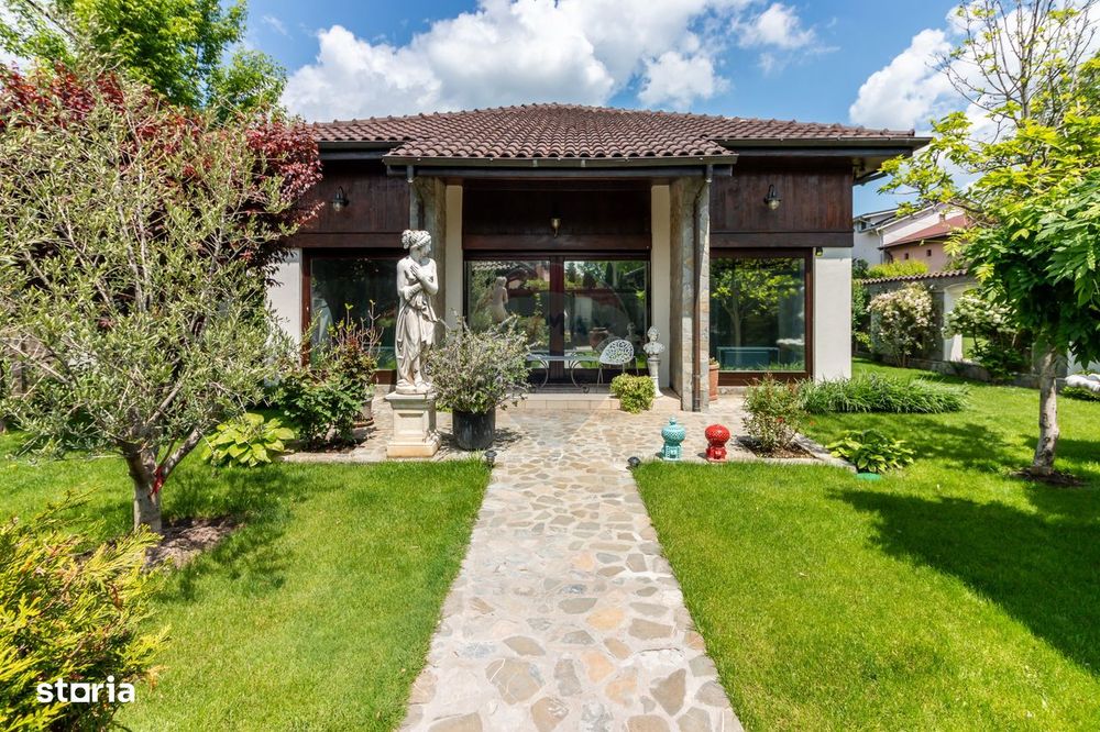 Vilă + casă de oaspeți + casă angajați | 12 camere | 530mp | Mogoșoaia