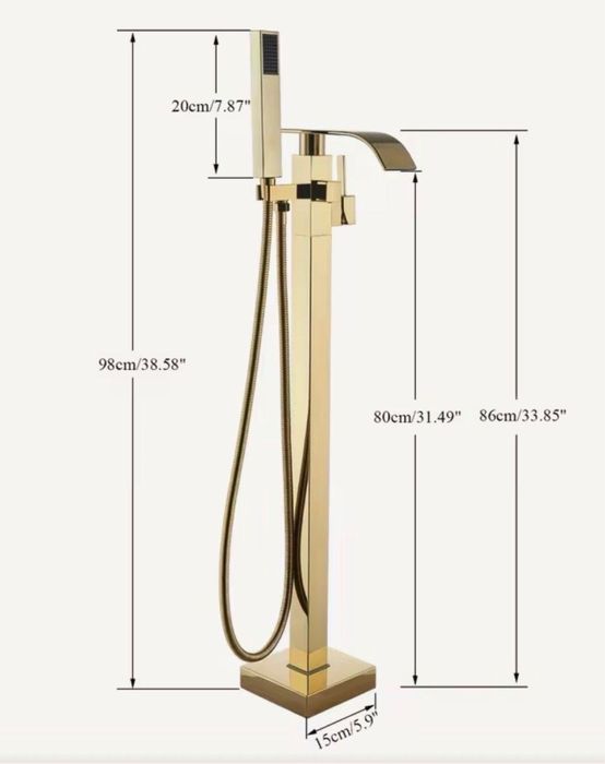 Baterie cada freestanding aurie