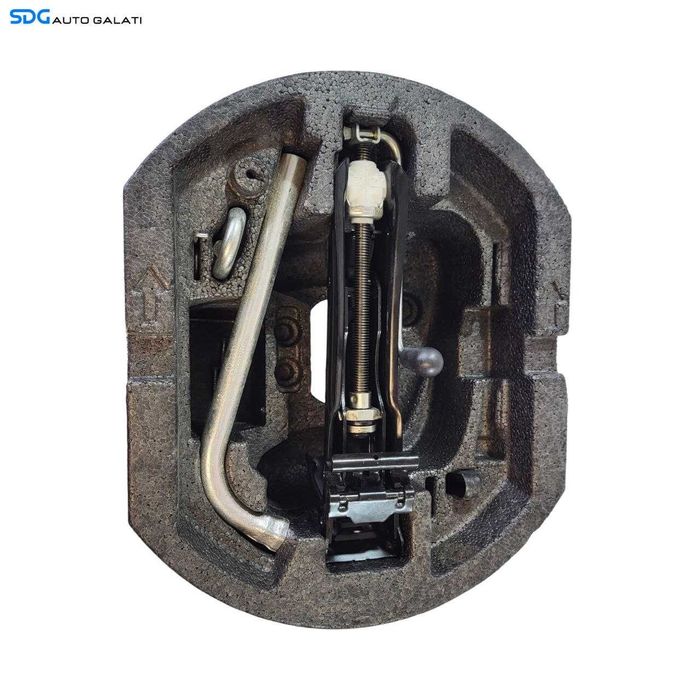 Set Trusa Cric Cheie Roti Carlig Remorcare si Suport Polistiren Skoda Fabia 2 2007 - 2015 Cod 5J0012115C [L8794]