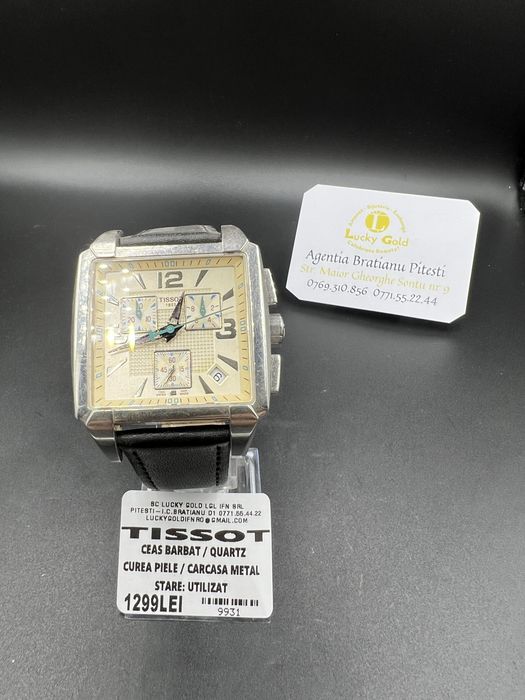 Ceas Tissot quartz curea piele cod 9931