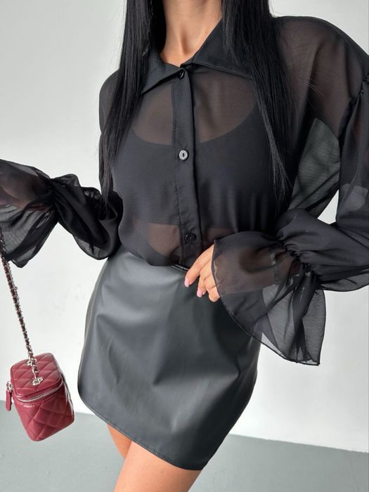 Блуза (черен, шоколад, млече)