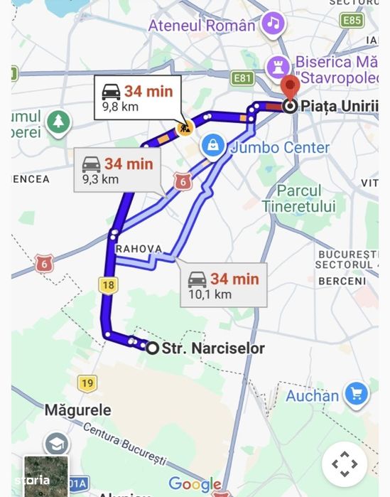 Oportunitate teren 350mp cu 20 m deschidere, la10km de piata unirii