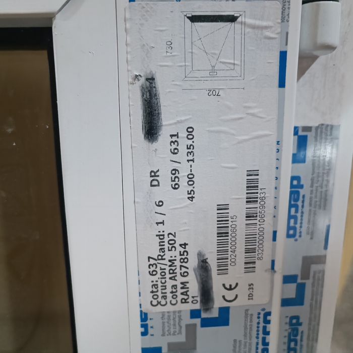 Geam tripan decco baie/ bucătărie