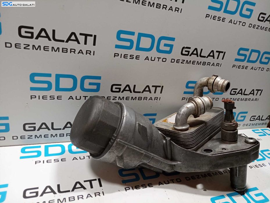 Radiator Racitor Ulei Termoflot cu Carcasa Suport Filtru Ulei Lancia Delta 1.6 JTD 2008 - 2014 Cod 55208625 [2775]