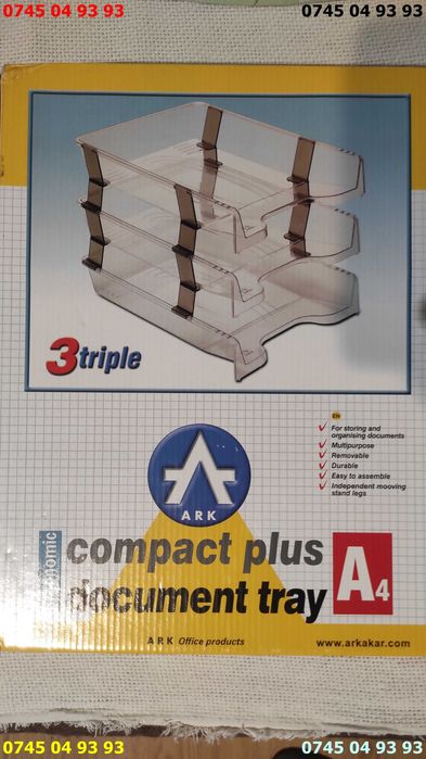 biblioraft etajera acte 3 tavi birou nou sigilat in cutie