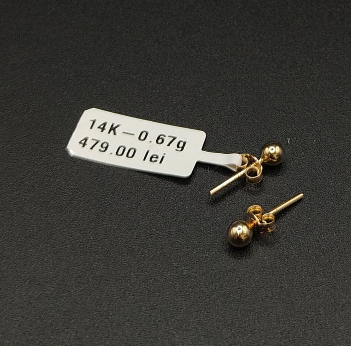 Cercei aur 14k 0.67gr