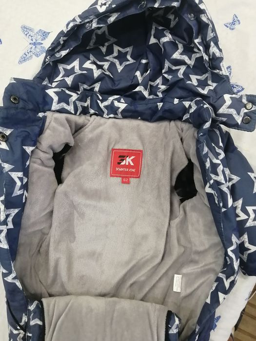 Комбинезон-конверт зима 0-3 мес