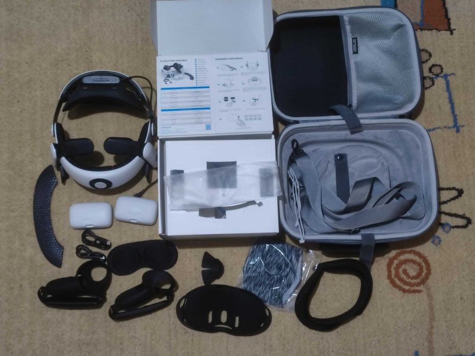 BOBOVR S3 Pro Super Strap + аксесоари за meata quest 3, 3s + чанта