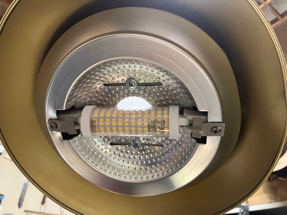 Лампа стояща ( подова) от месинг - работеща