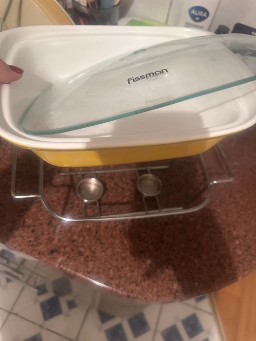 Посуда подогревам свечами