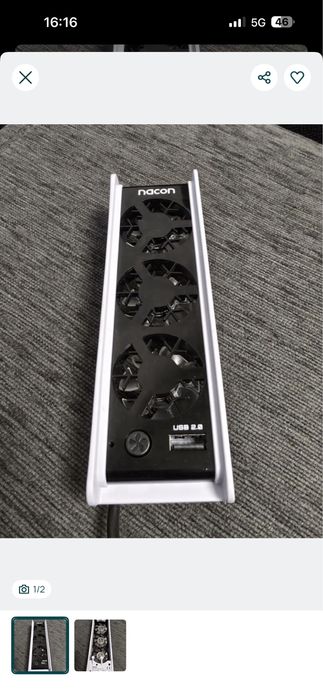 КАТО НОВ Мини преносим вентилатор Nacon SCOOLINGFAN PS5 / PS4