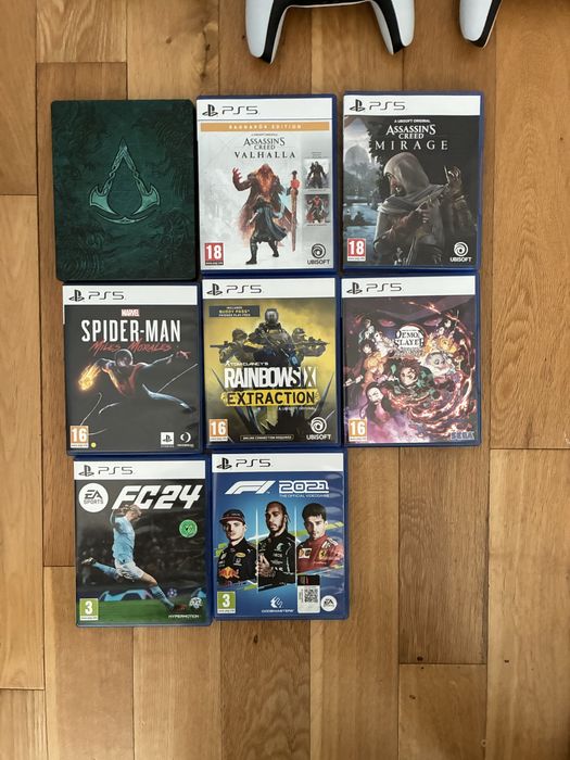 Playstation 5 с игри и официални слушалки