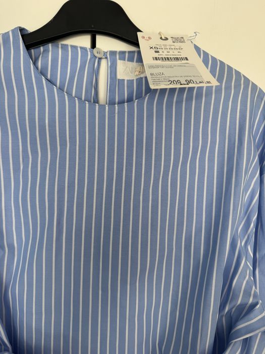 Camasa Zara marimea L din bumbac bleu