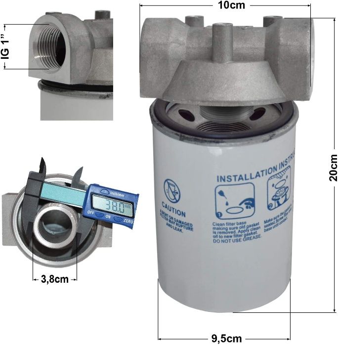 Filtru decantor impuritati + corp pompa transfer motorina