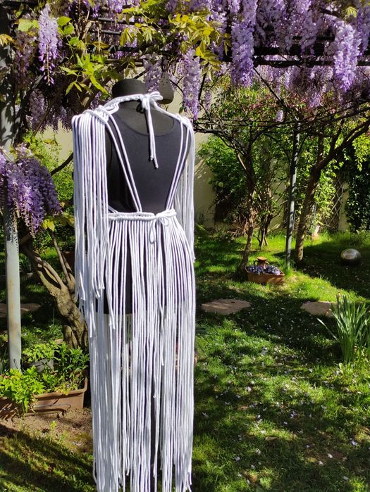 Rochie - compleu, boho macrame, festival dress