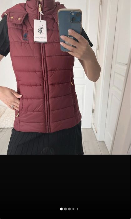 Vesta cu gluga USPA Polo marime 34 / xs noua
