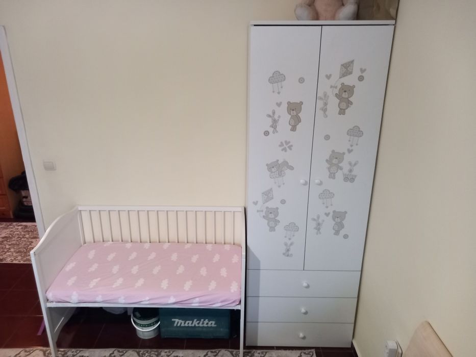 Гардероб+ детско легло