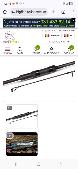 Mulinete Nash LR 8000 2 buc + 2 lansete Nash X series 10 ft , 3 lbs