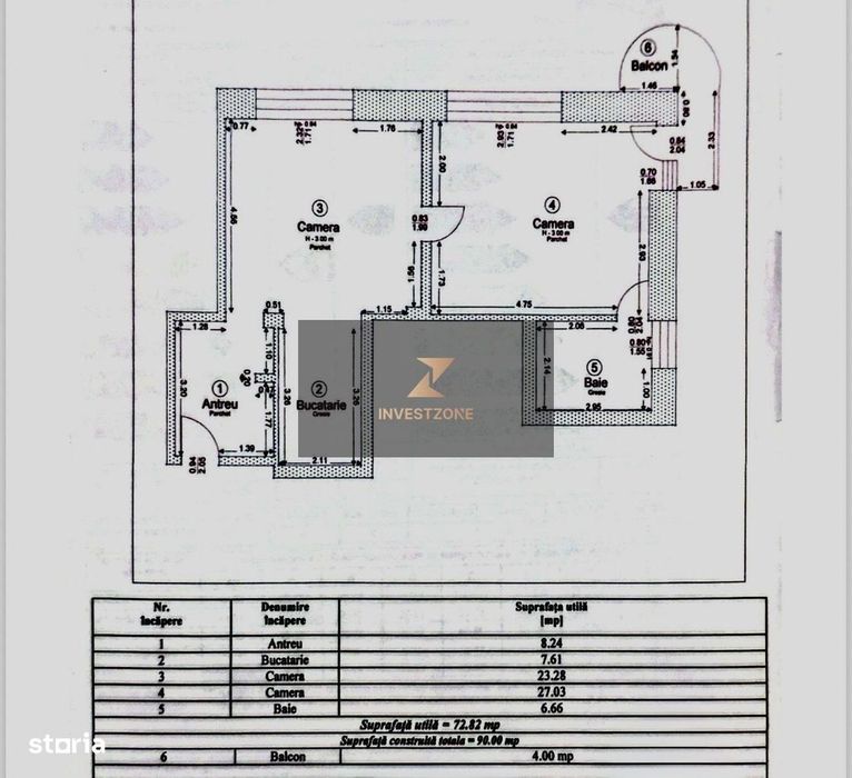Apartament Central 73 mp Oradea - str. Evreilor Deportați