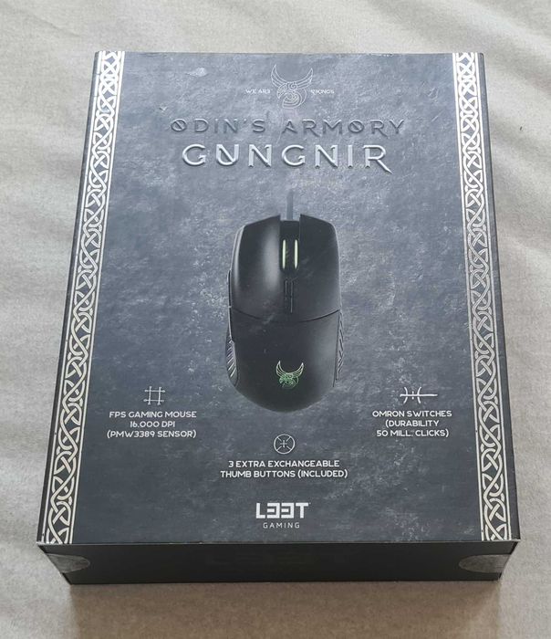 Гейминг мишка L33T GAMING GUNGNIR, RGB, програмируема