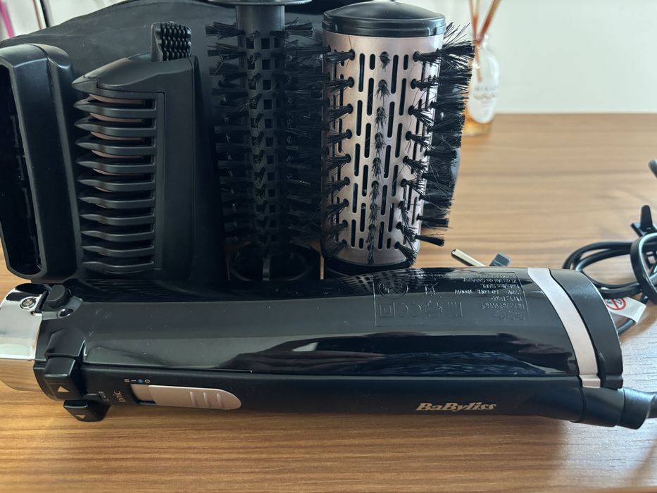 Set Babyliss original. Placa, perie rotativa si foehn.