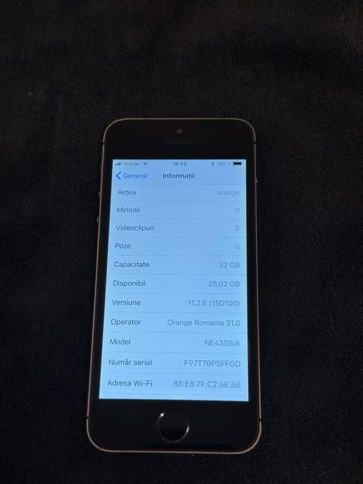 iPhone 5s  32GB iOS 11.2.6