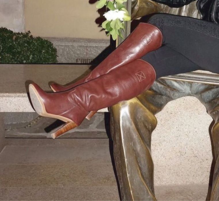 Уникални ботуши естествена кожа Zara Зара