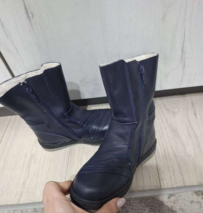 Детски ботуши, естествена кожа