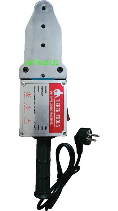 Лепачка за ППР тръби 1600w с ръчен терморегулатор