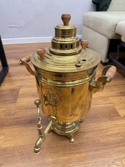 Самовар Тула Баташев латунный