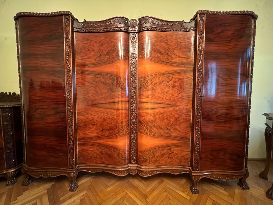 Set mobilier de arta, sculptat - lemn fag / nuc_Craiova