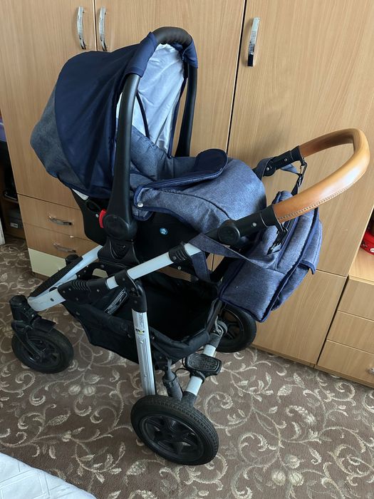 Детска количка My Junior +  Miyo 3 в 1, зимна, лятна, кош за кола