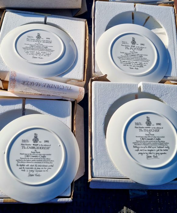 Farfurii decorative set 12 buc portelan