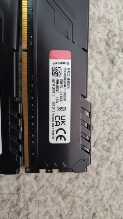 Kit 32gb Dual Chanel 4x8gb Kingston Fury 3200mhz Racire Pasiva DDR4