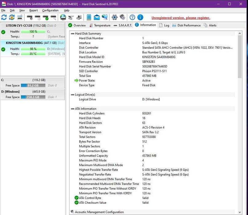 SSD Kingston 480Gb  Nvme