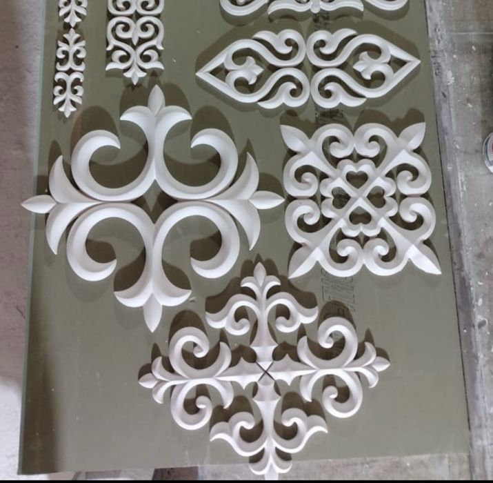 Гипсовые казахские узоры