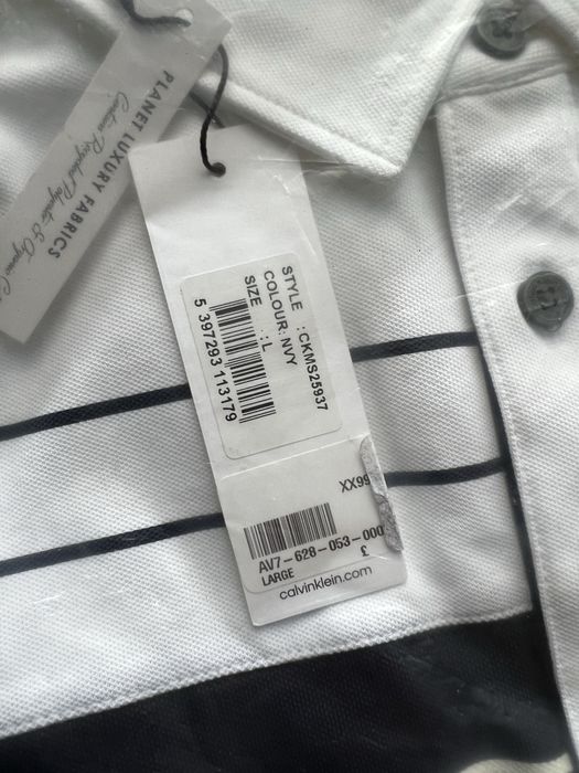 Мъжка тениска с яка (polo) Calvin Klein размер L