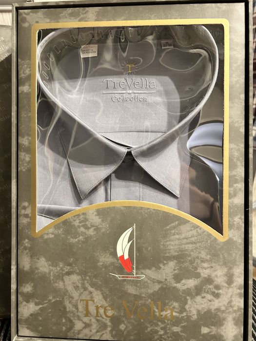 Мужская рубашка серая