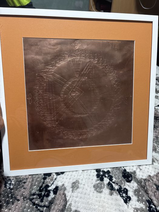 Tablou prin tehnica embosarii pe cupru