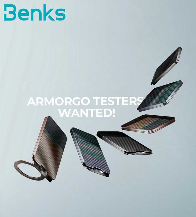 Benks ArmorGo MagSafe магнитный картхолдер подставка для iPhone 16 17