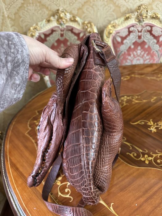 Сумка борсетка крокодил. Эксклюзив