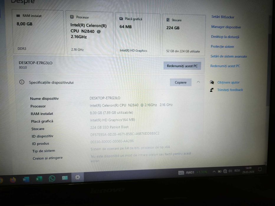 Laptop Lenovo G50-30