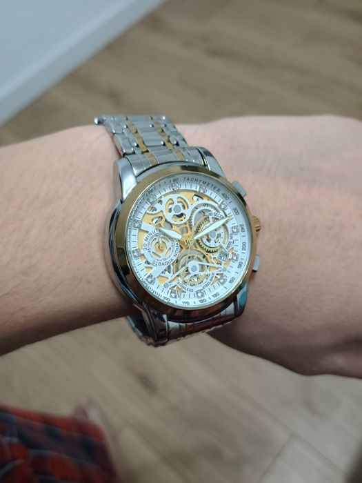 Ceas Nektom Jazz Series - argint/aur - impecabil