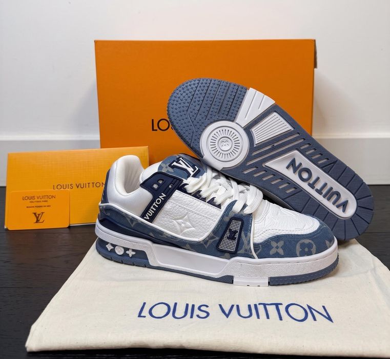 Adidasi LV Trainer Blue Jeans - Premium