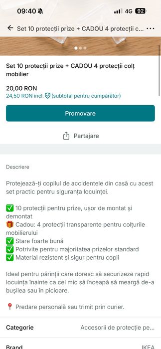 Donez peotectii prize bebe